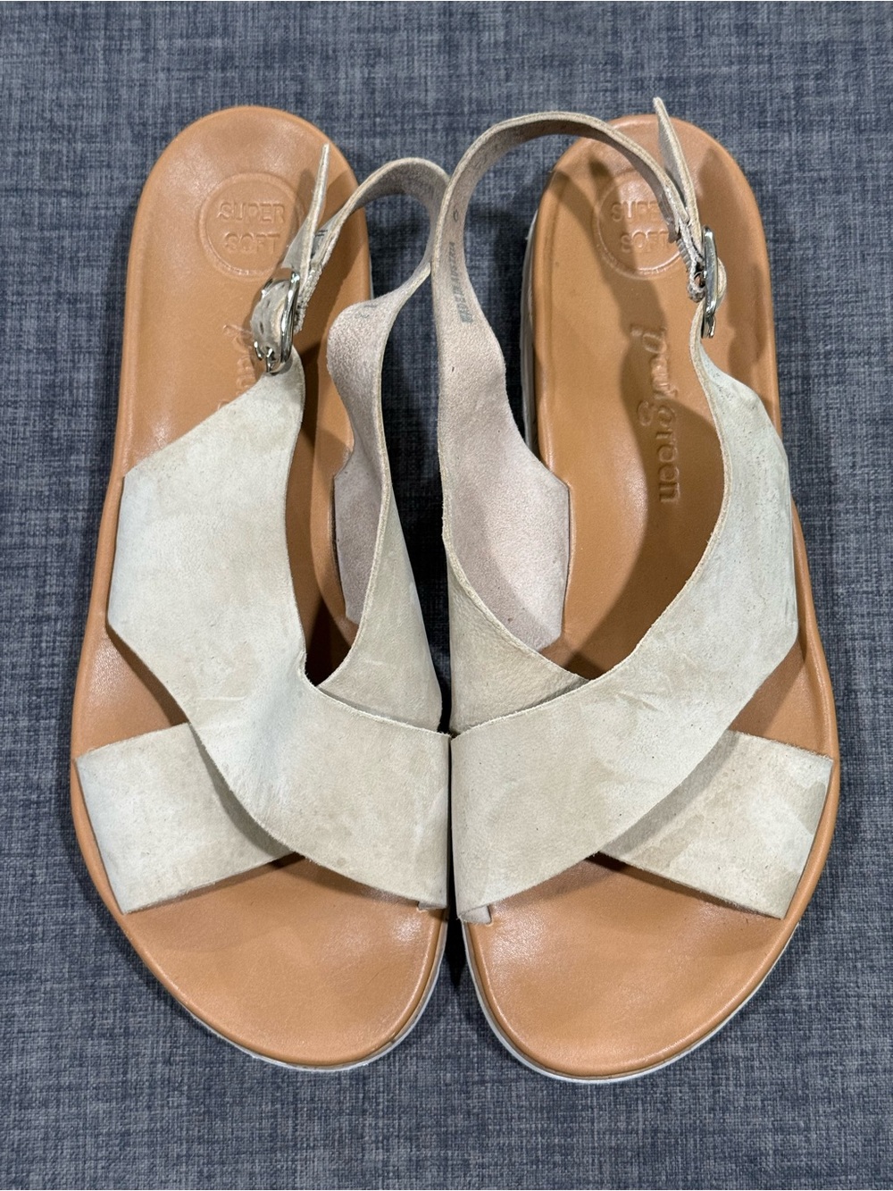 Paul Green Heaven Suede Crisscross Slingback Sandals